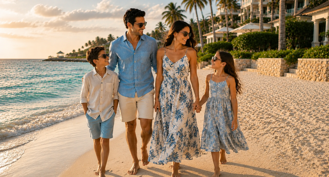 How to Coordinate Family Vacation Outfits Without Looking Too Matchy