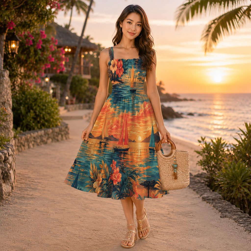 The Sunset Regatta Women’s Sundress