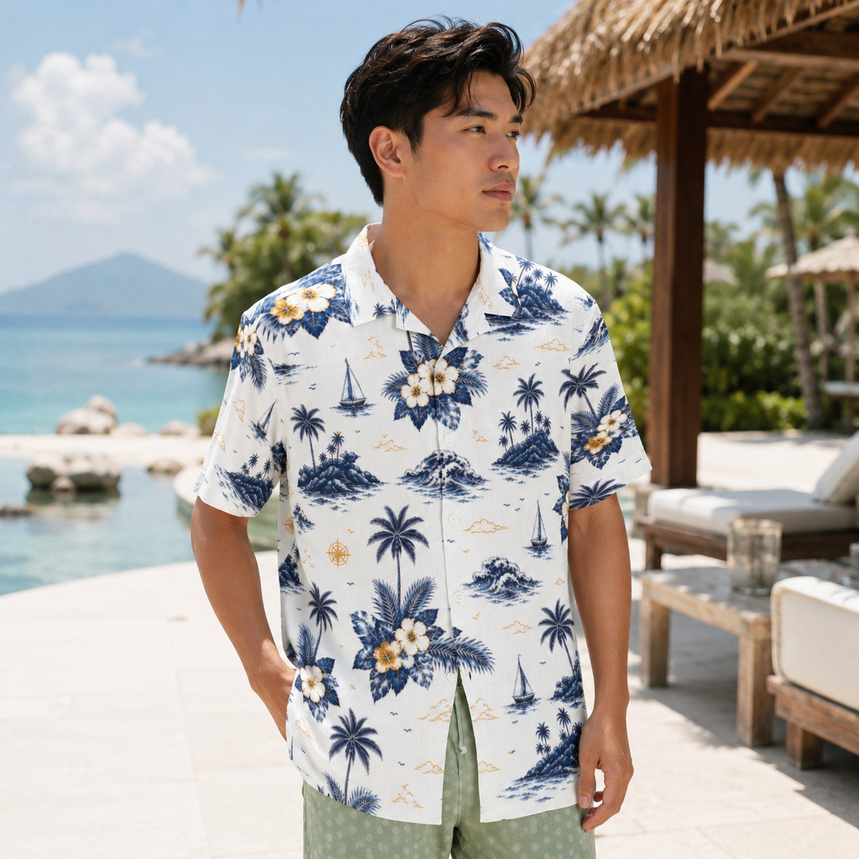 Harbor Bloom Men’s Shirt