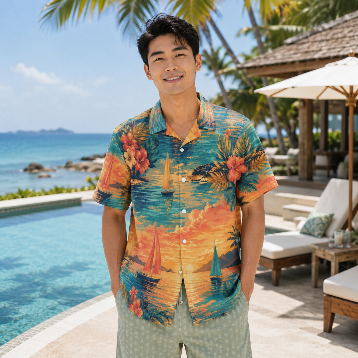 The Sunset Regatta Men’s Shirt