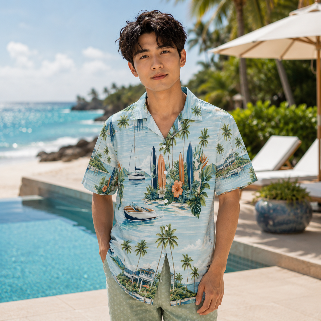 Marina Break Shore Men’s Shirt