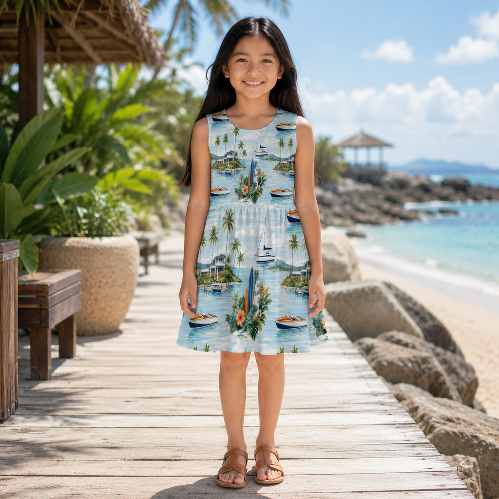 Marina Break Shores Girls’ Dress