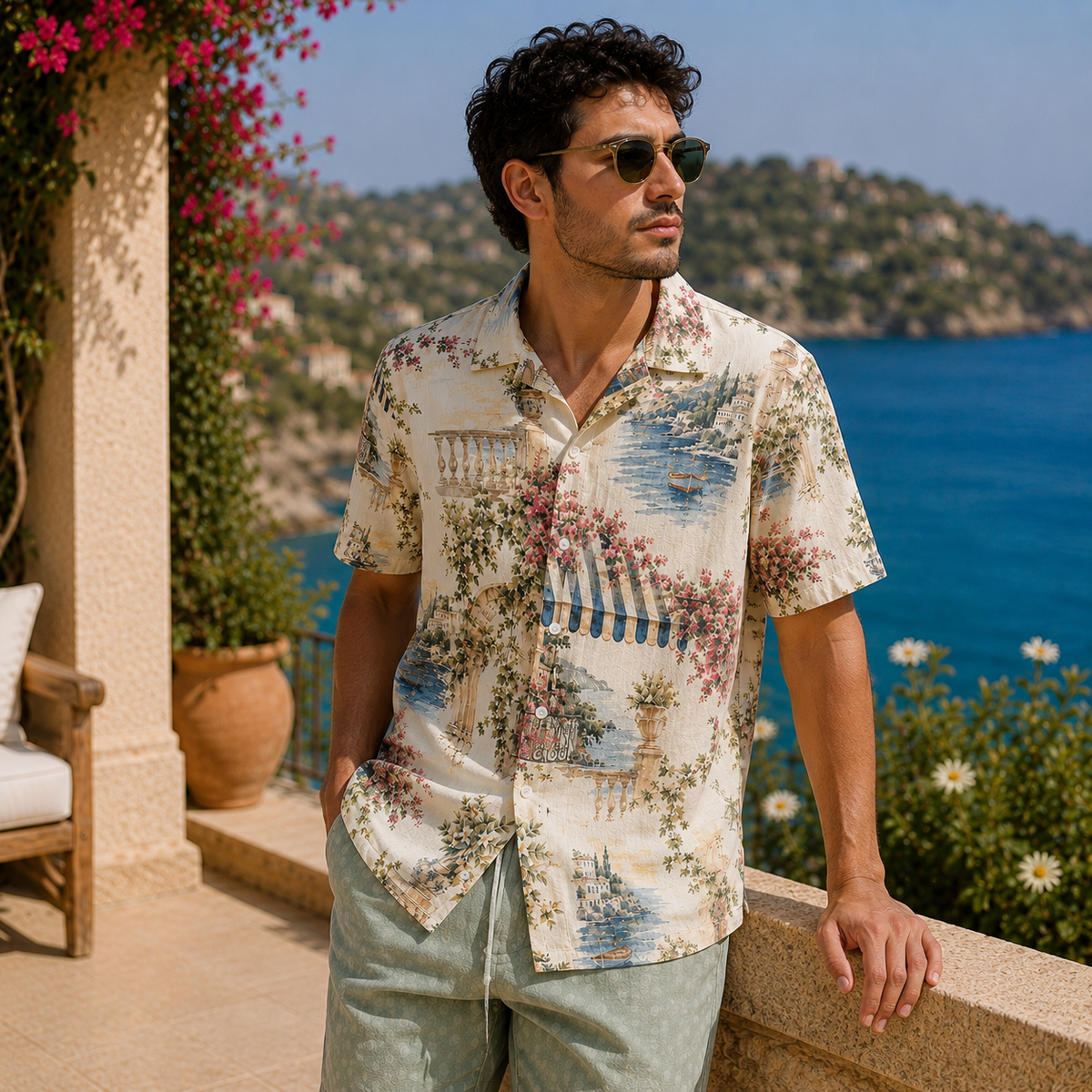 Portofino Terrace Men’s Shirt