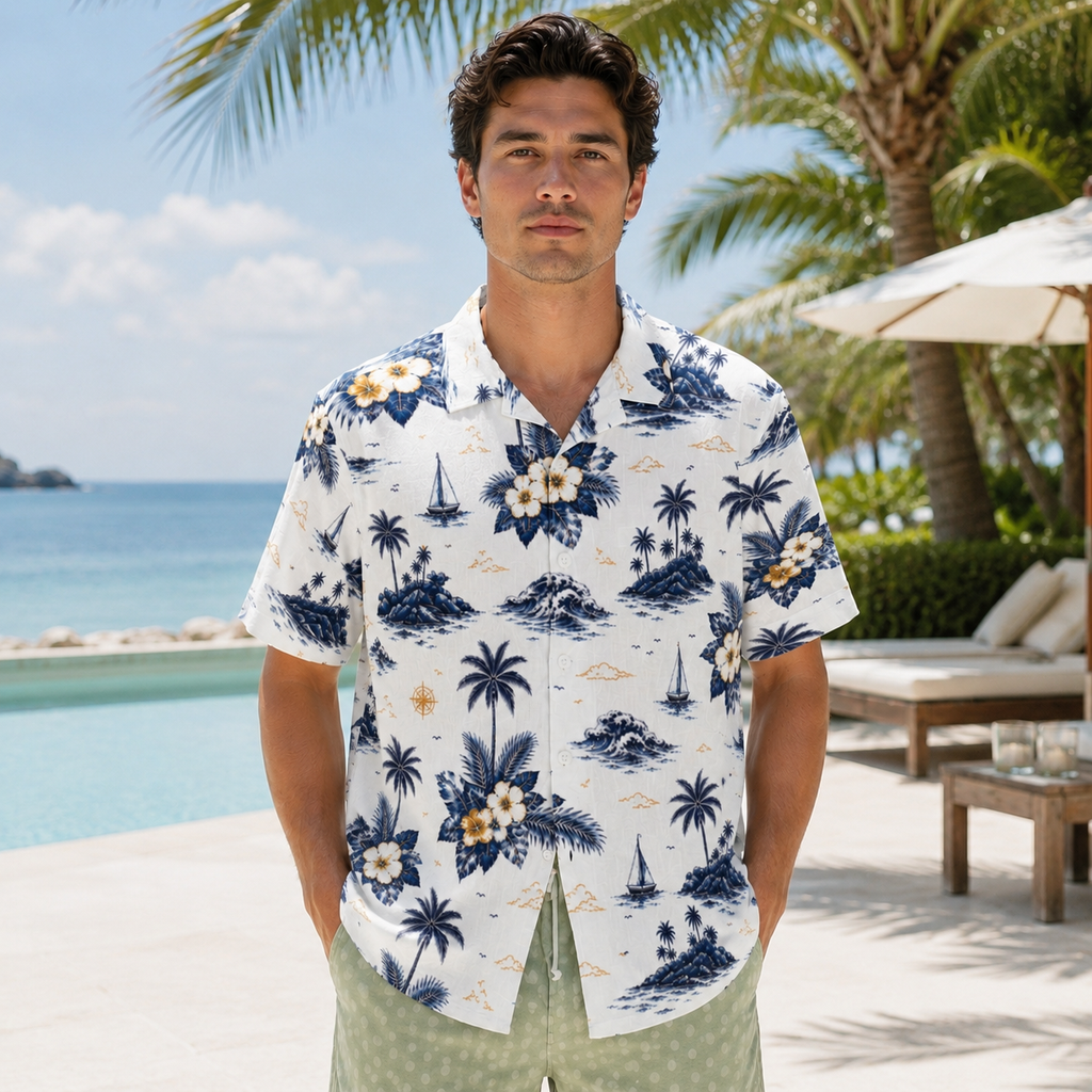 Harbor Bloom Men’s Shirt