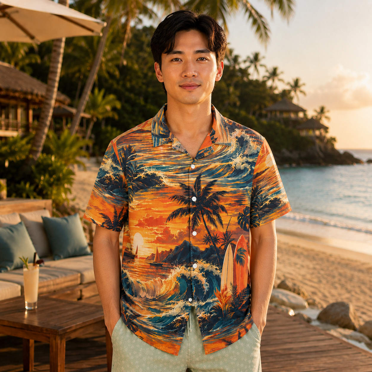 Sunset Session Escape Men’s Shirt