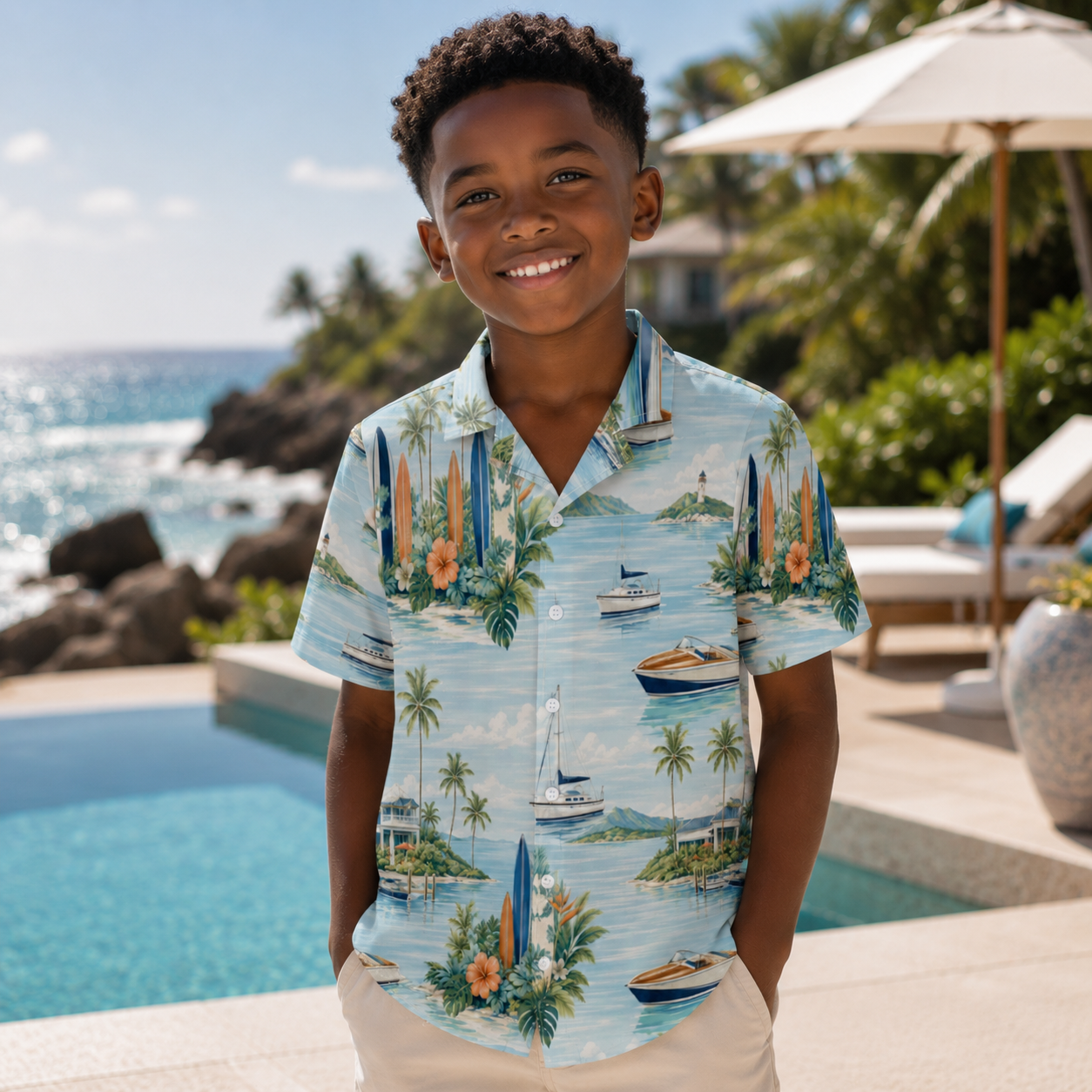Marina Break Shores Boys’ Shirt