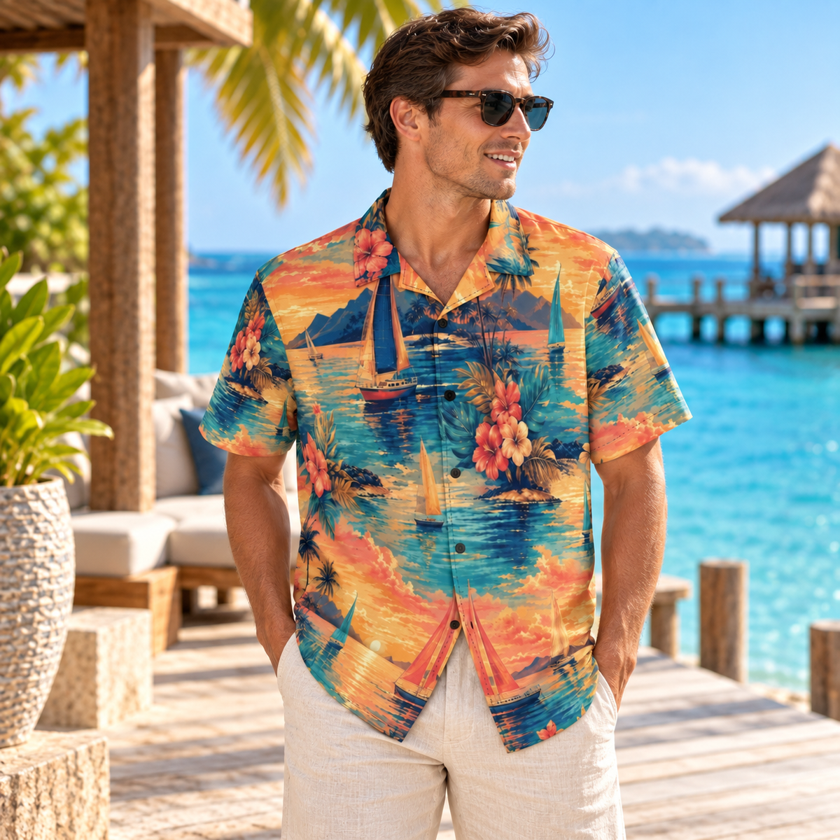Sunset Regatta Men’s Shirt
