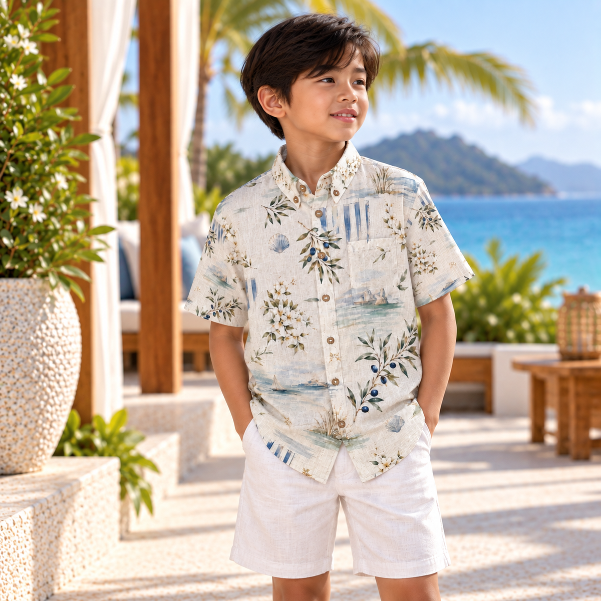 Capri Linen Club Boys’ Shirt