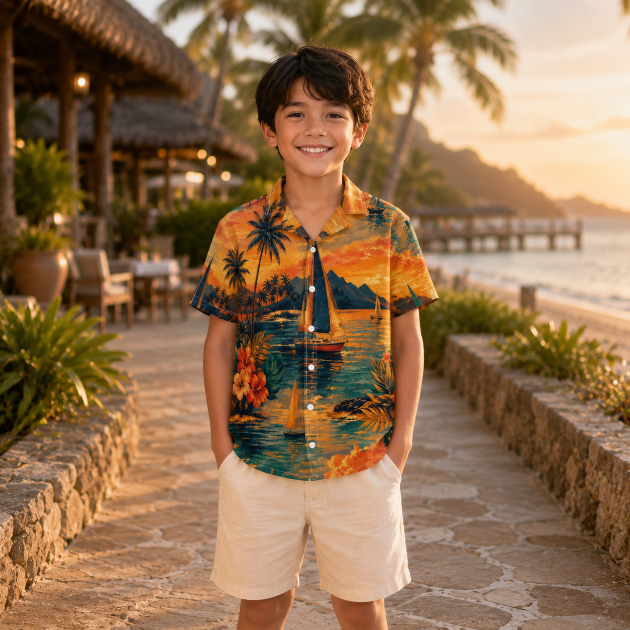 The Sunset Regatta Boy's Shirt