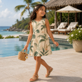 Royal Palm Passage Girls’ Dress