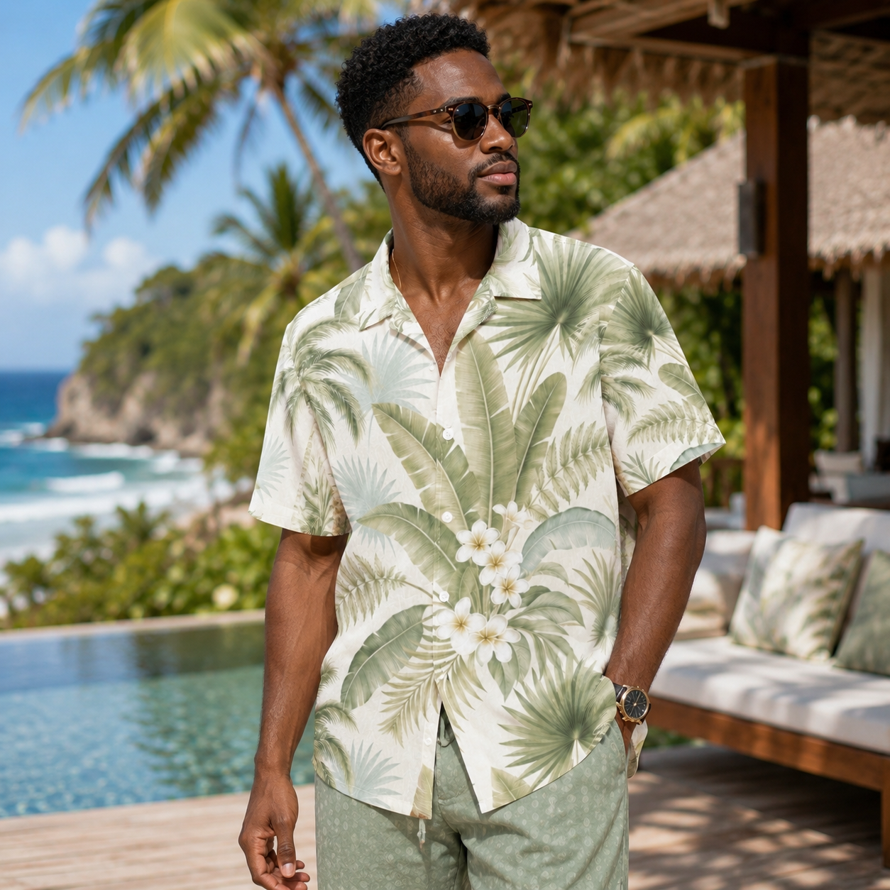 Palm Veranda Men’s Shirt