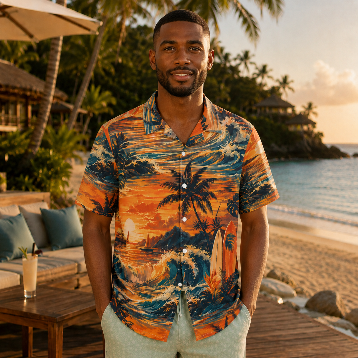 Sunset Session Escape Men’s Shirt