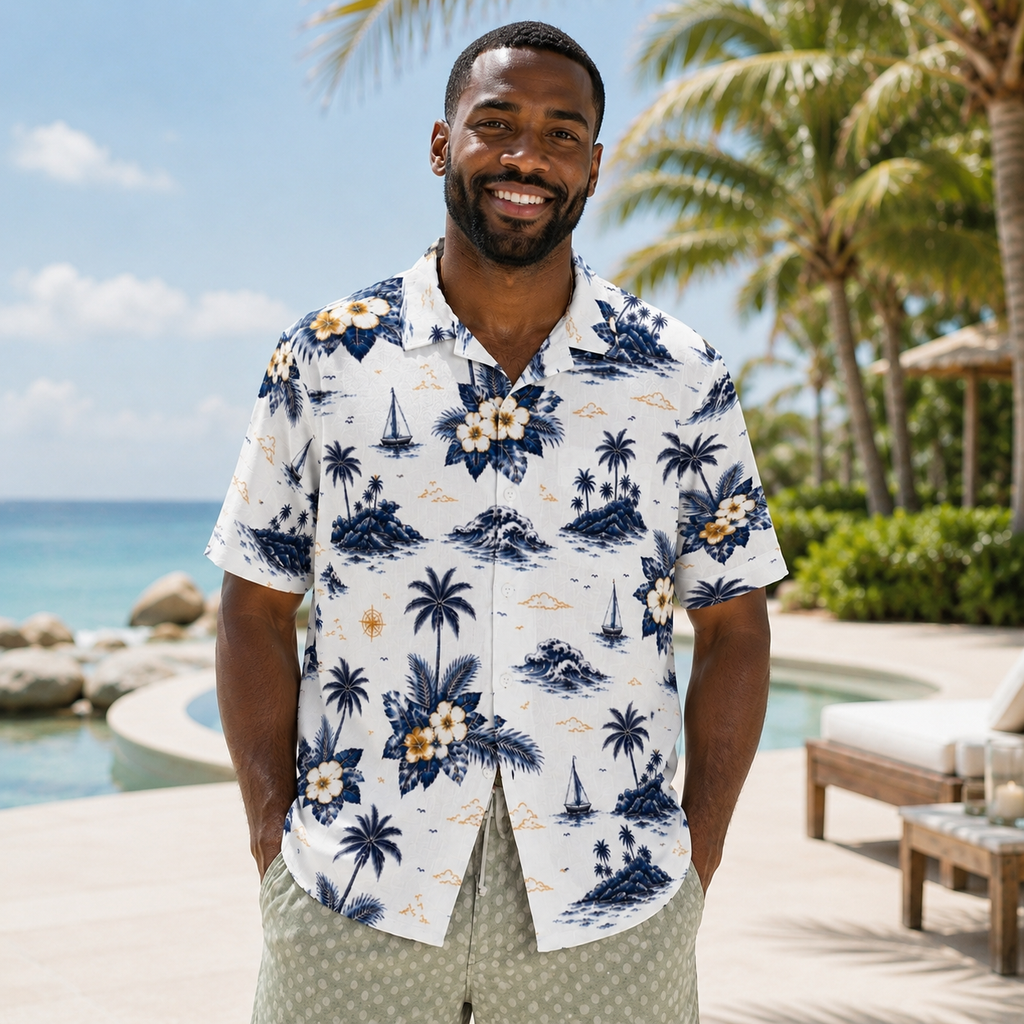 Harbor Bloom Men’s Shirt