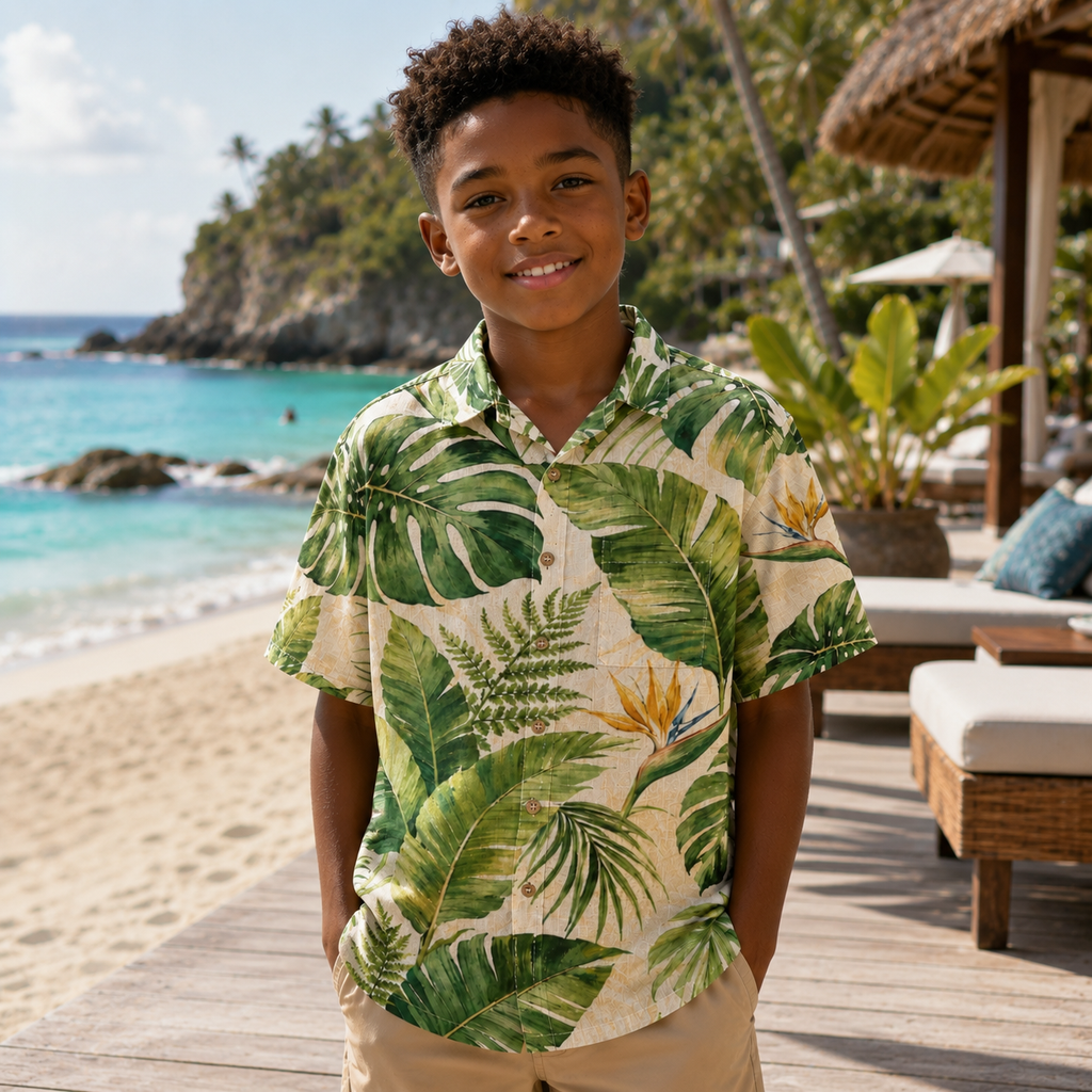 Emerald Canopy Boy's Shirt