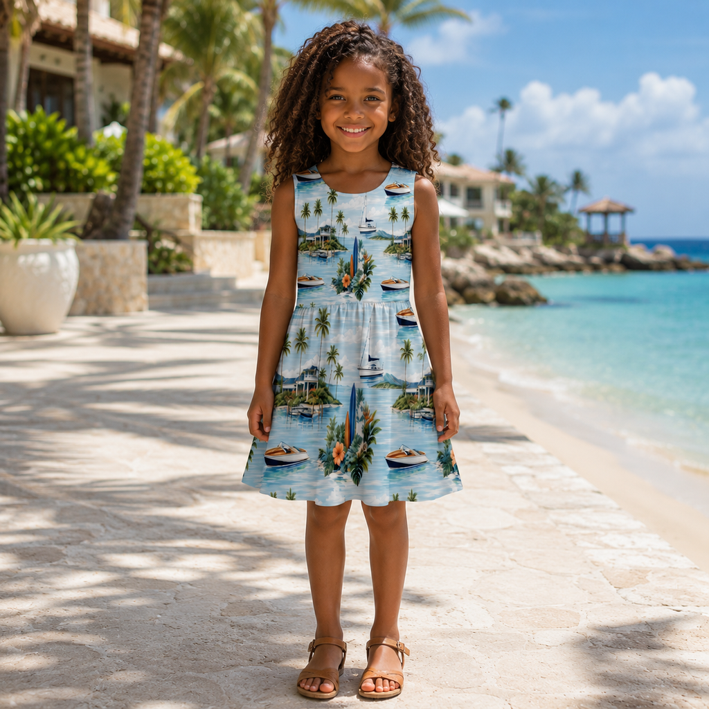 Marina Break Shores Girls’ Dress