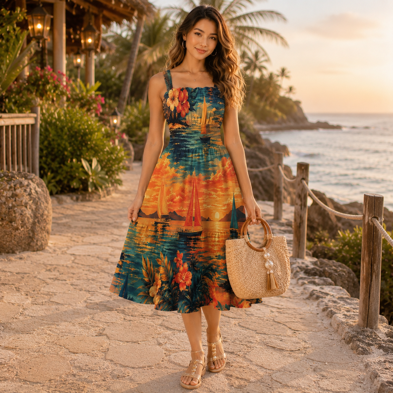 The Sunset Regatta Women’s Sundress