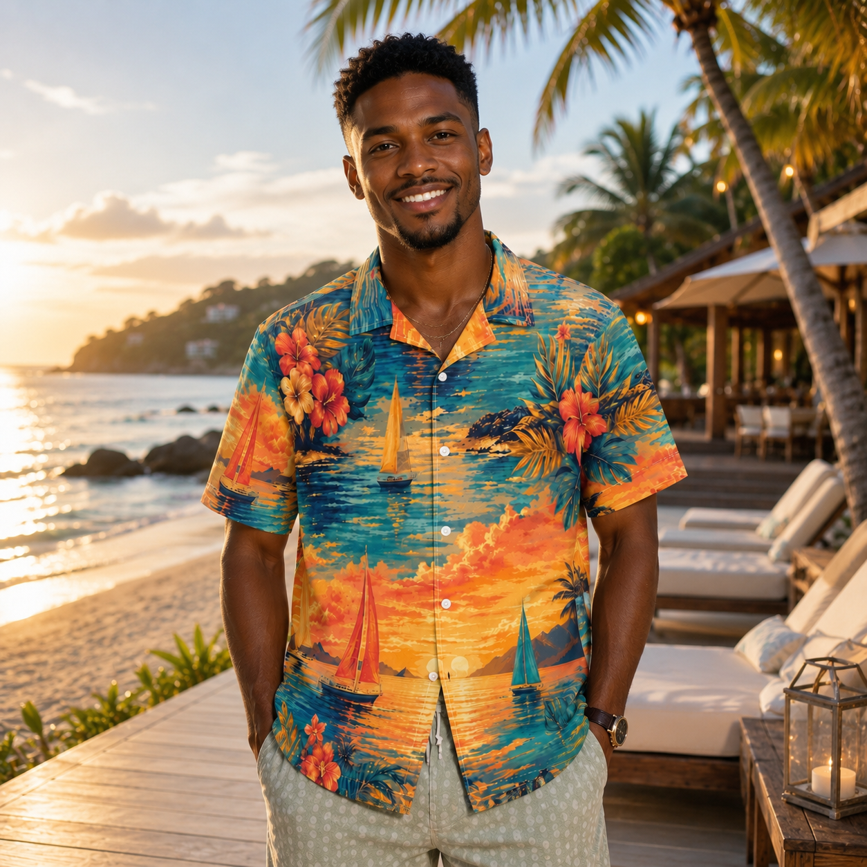 The Sunset Regatta Men’s Shirt