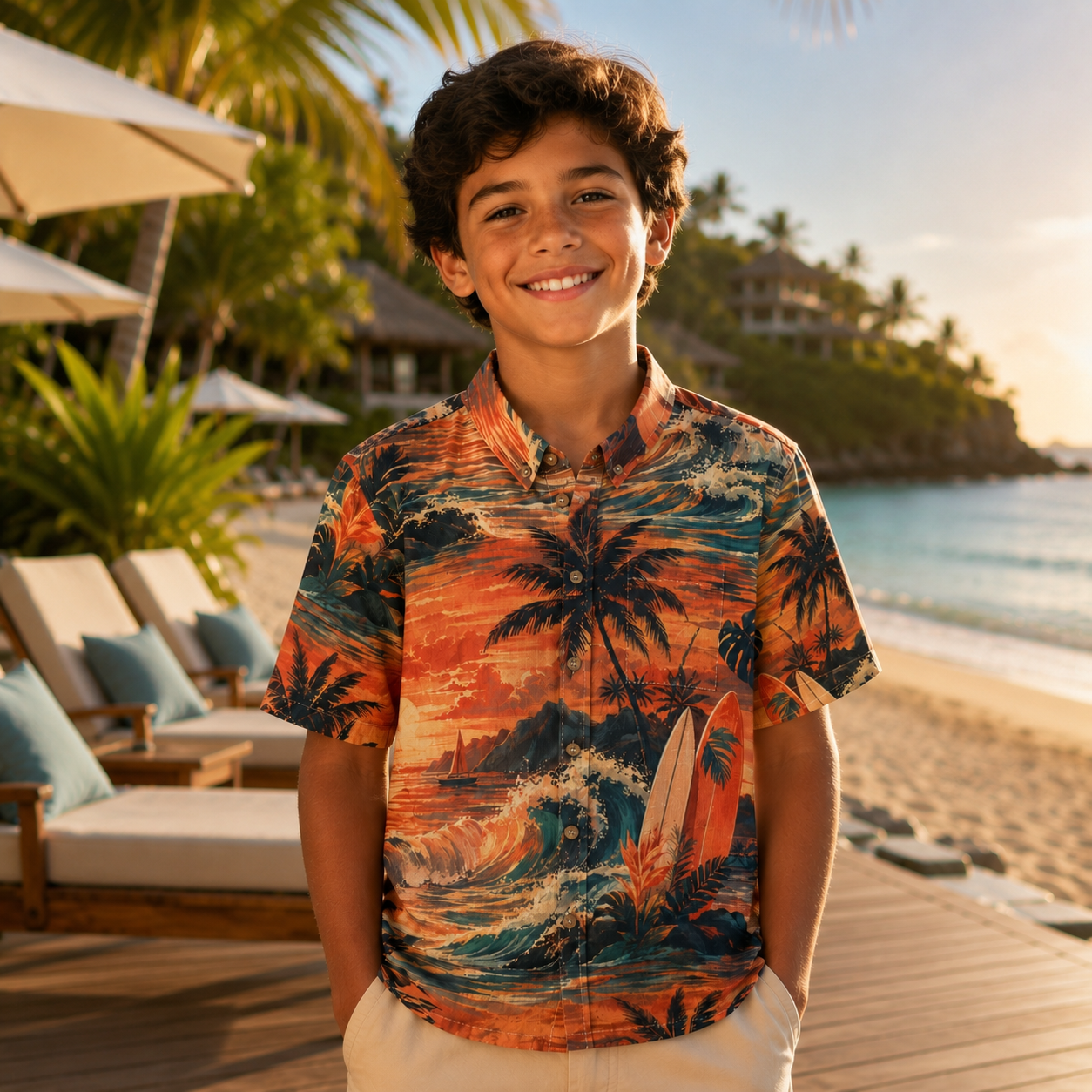Sunset Session Escape Boy’s Shirt