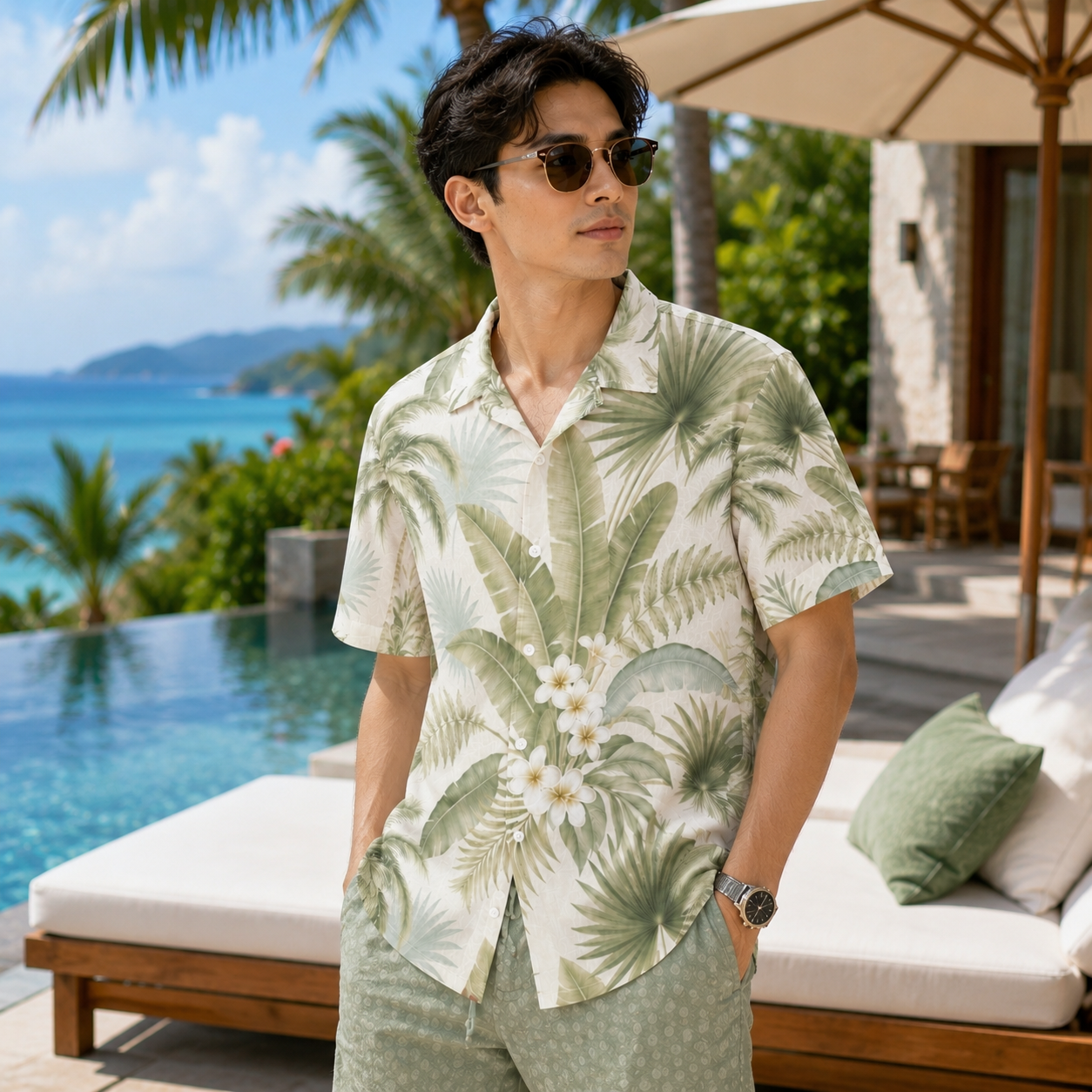 Palm Veranda Men’s Shirt
