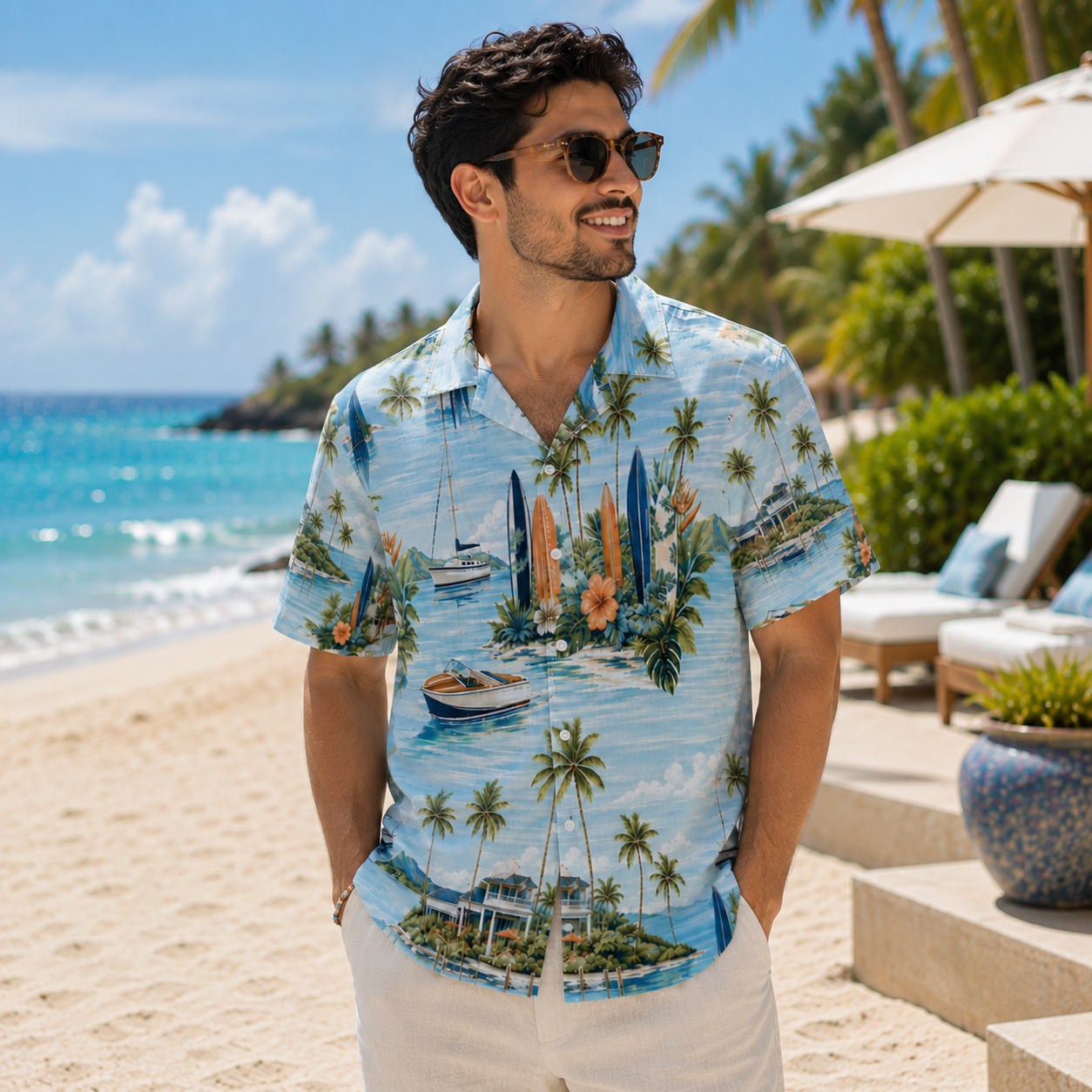Marina Break Shore Men’s Shirt