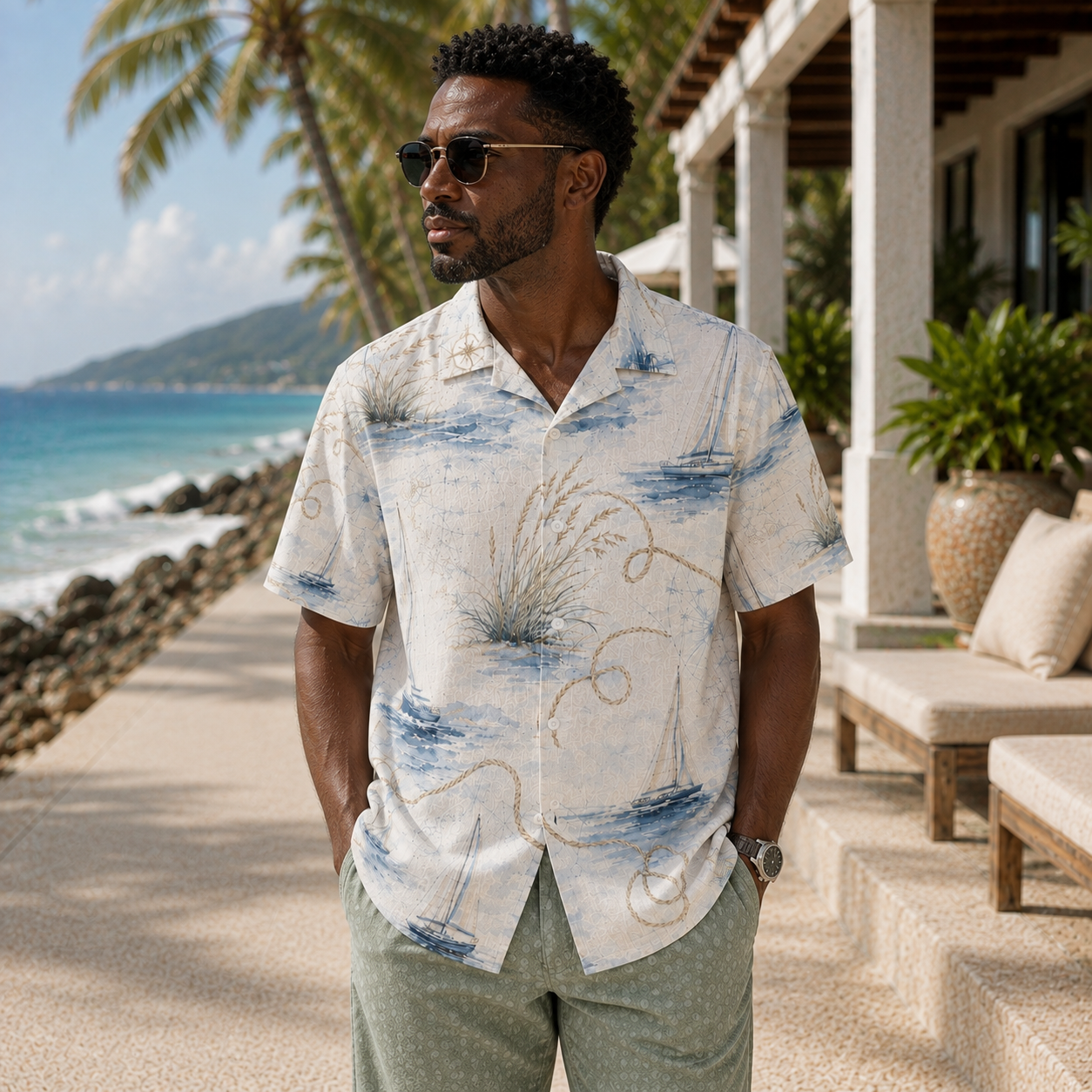 Salt and Sail Men’s Shirt