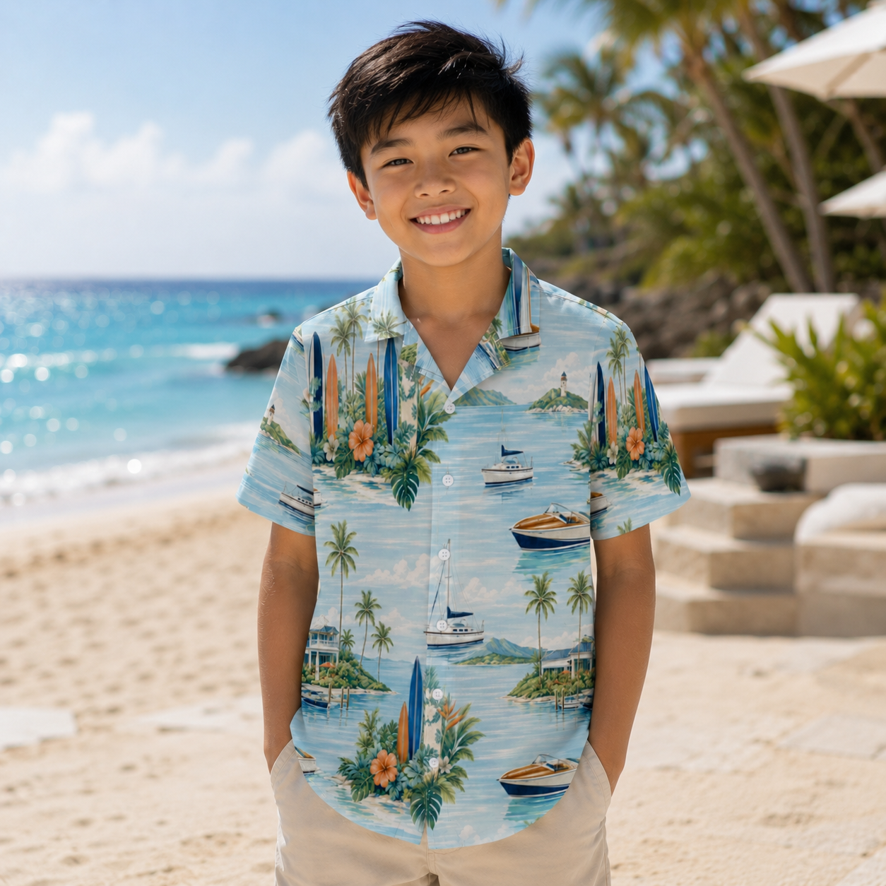 Marina Break Shores Boys’ Shirt