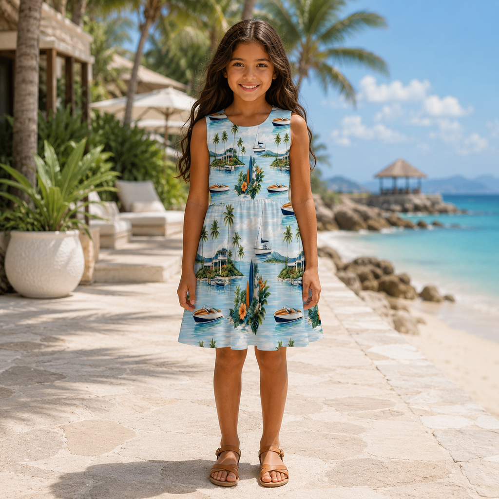 Marina Break Shores Girls’ Dress