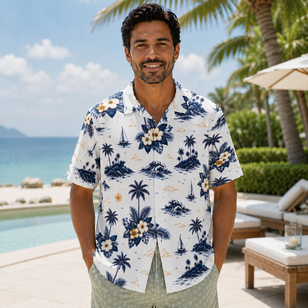 Harbor Bloom Men’s Shirt