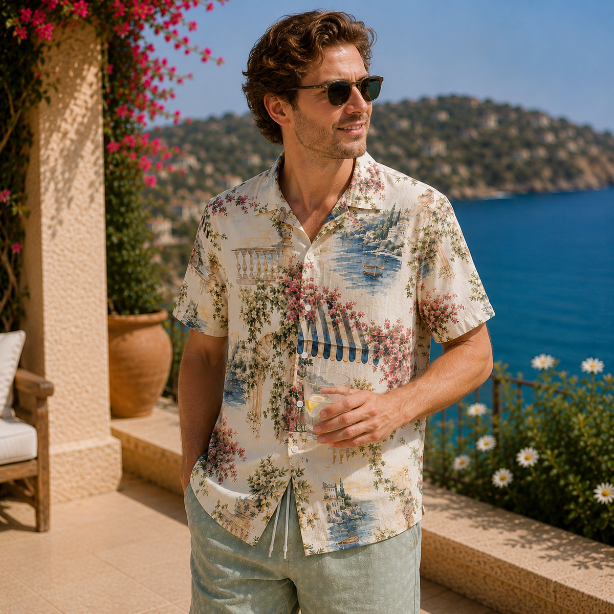 Portofino Terrace Men’s Shirt