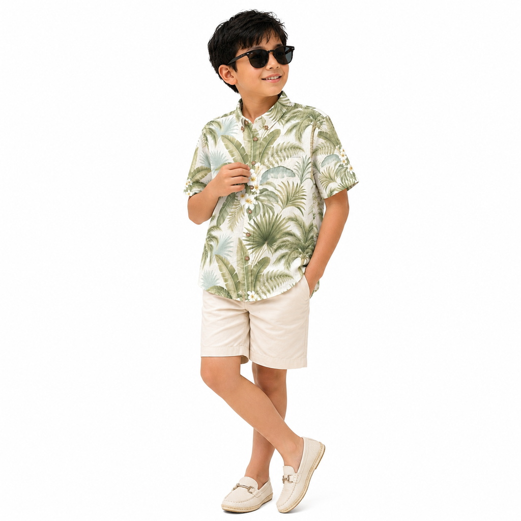 Palm Veranda Boy's Shirt