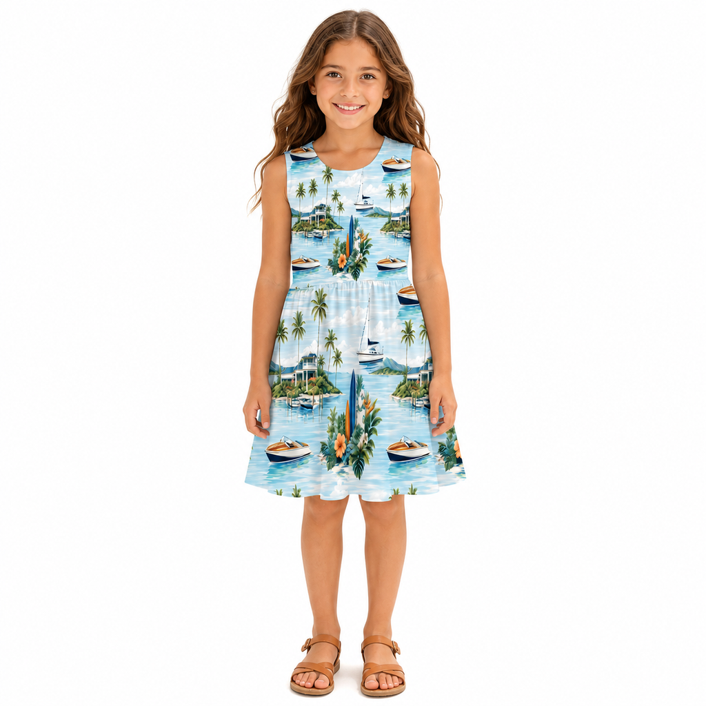 Marina Break Shores Girls’ Dress