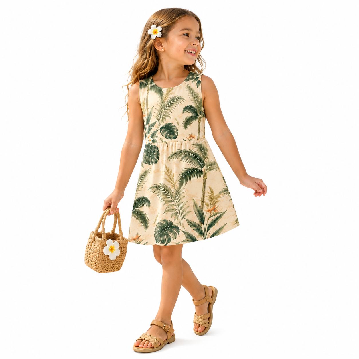 Royal Palm Passage Girl's Dress