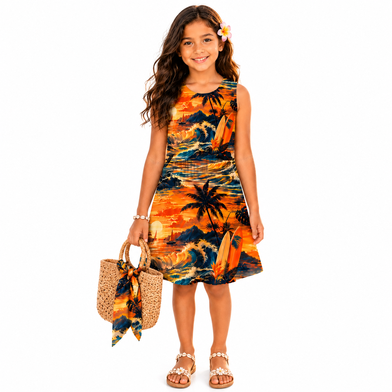 Sunset Session Escape Girl's Dress