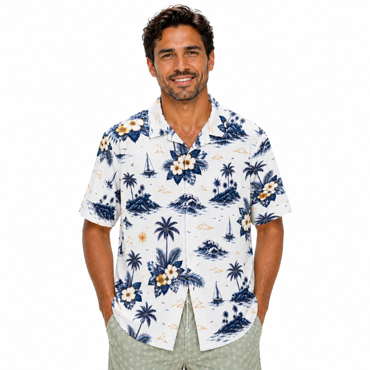Harbor Bloom Men’s Shirt