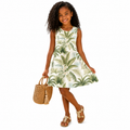 Palm Veranda Girl's Dress