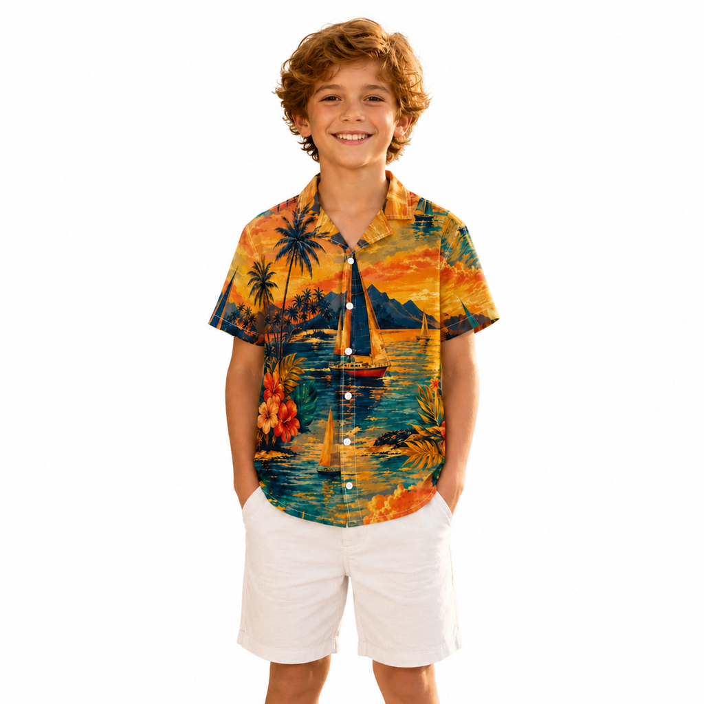 The Sunset Regatta Boy's Shirt