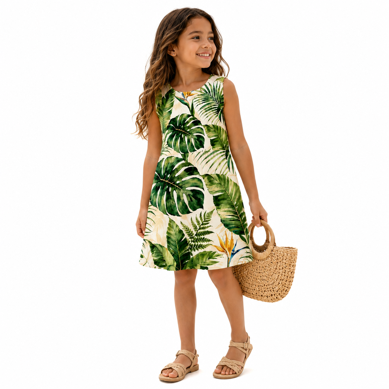 Emerald Canopy Girl's Dress